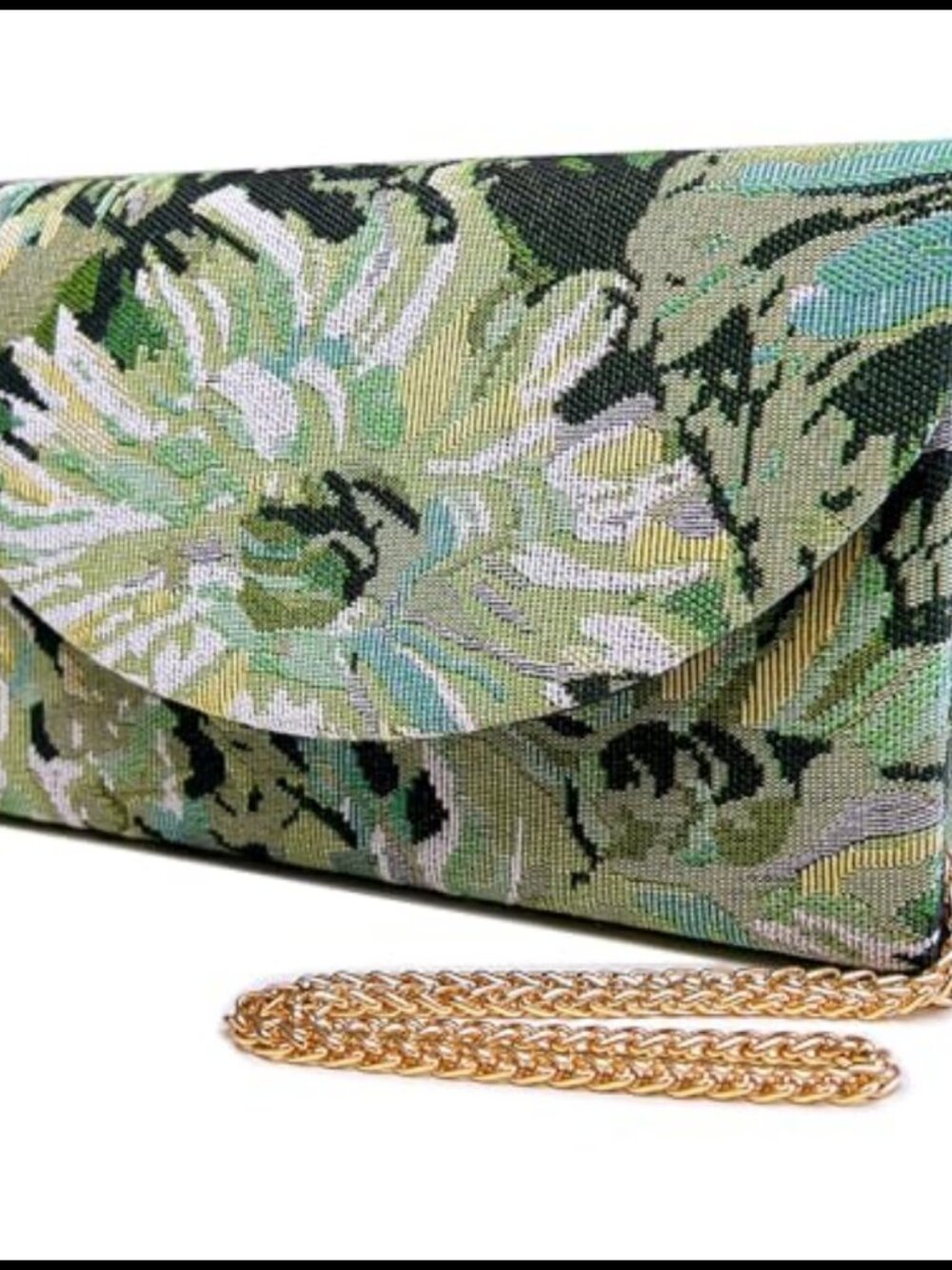 Floral Evening Clutch Jacquard Knit Crossbody Bag Wedding Party